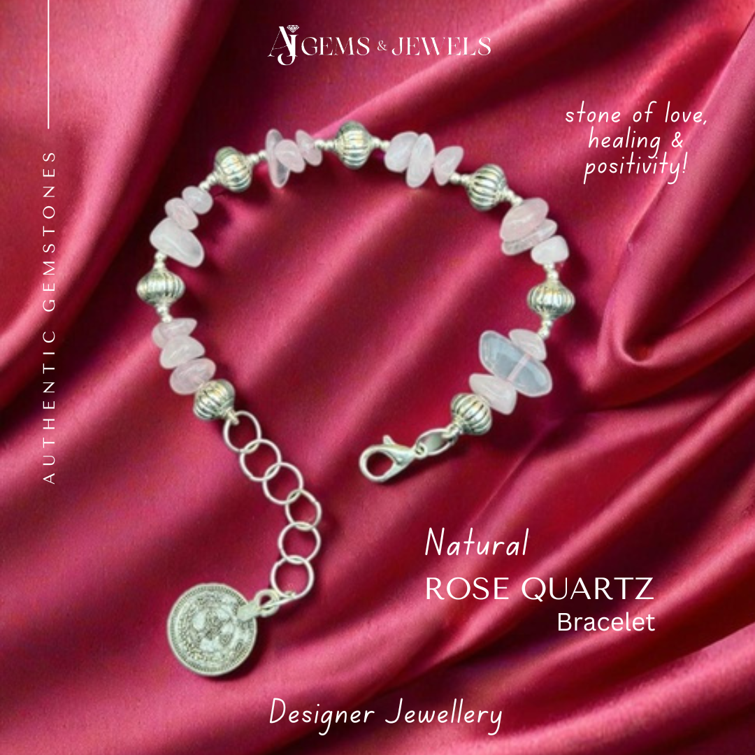 Natural Rose Quartz Bracelet – A Token of Love & Healing!