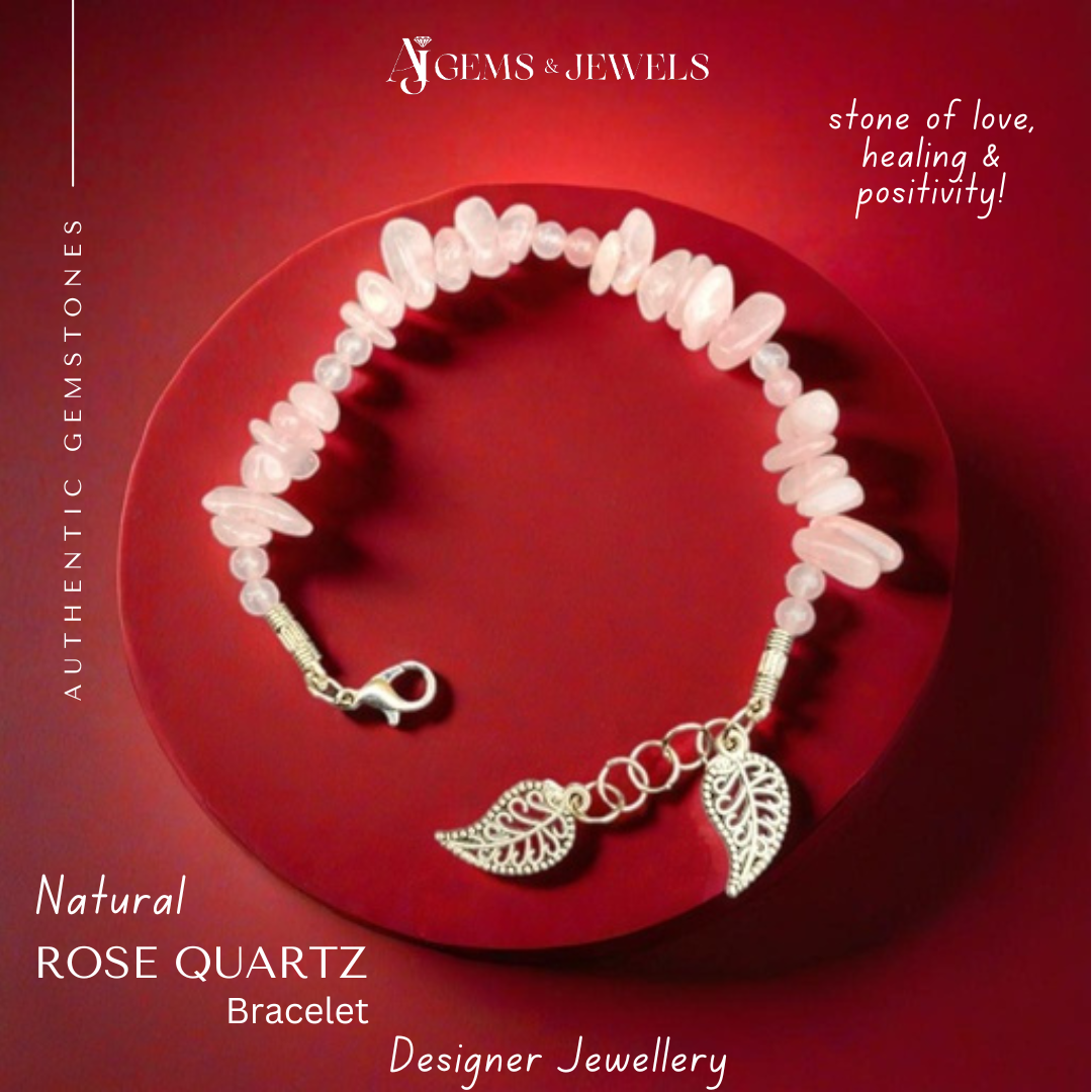 Natural Rose Quartz Bracelet – A Token of Love & Healing!