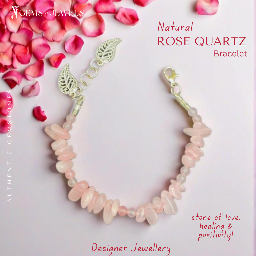 Natural Rose Quartz Bracelet – A Token of Love & Healing!