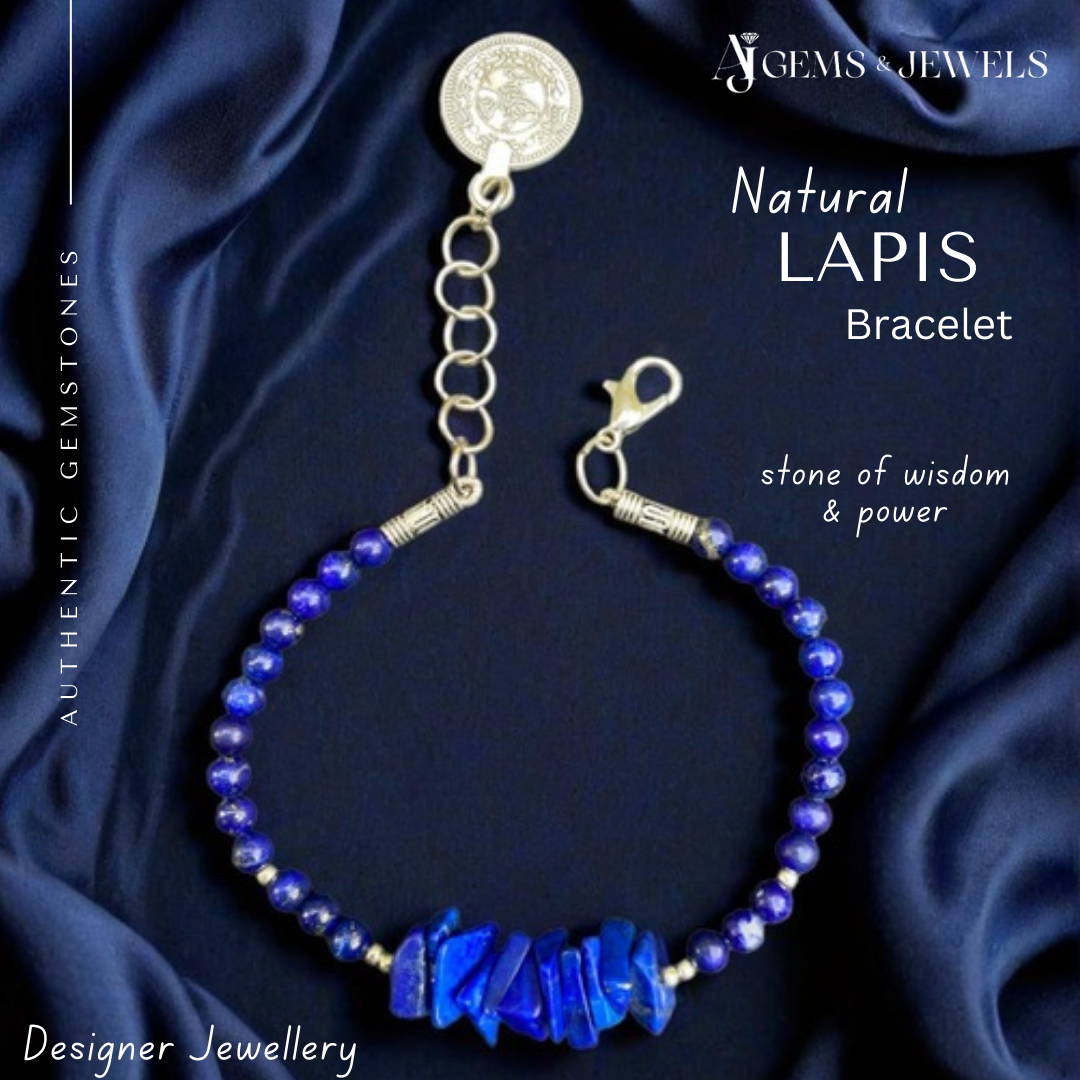 Natural Lapis Lazuli Bracelet – A Timeless Symbol of Power & Wisdom