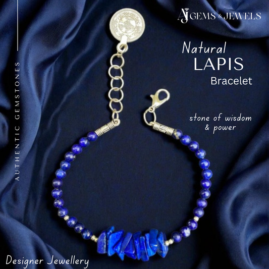 Natural Lapis Lazuli Bracelet – A Timeless Symbol of Power & Wisdom