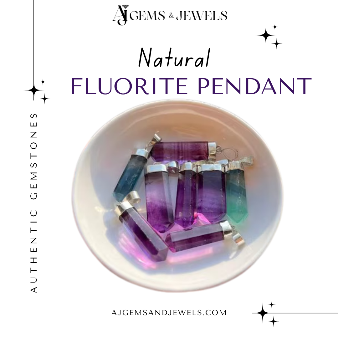 Natural Fluorite Pendant