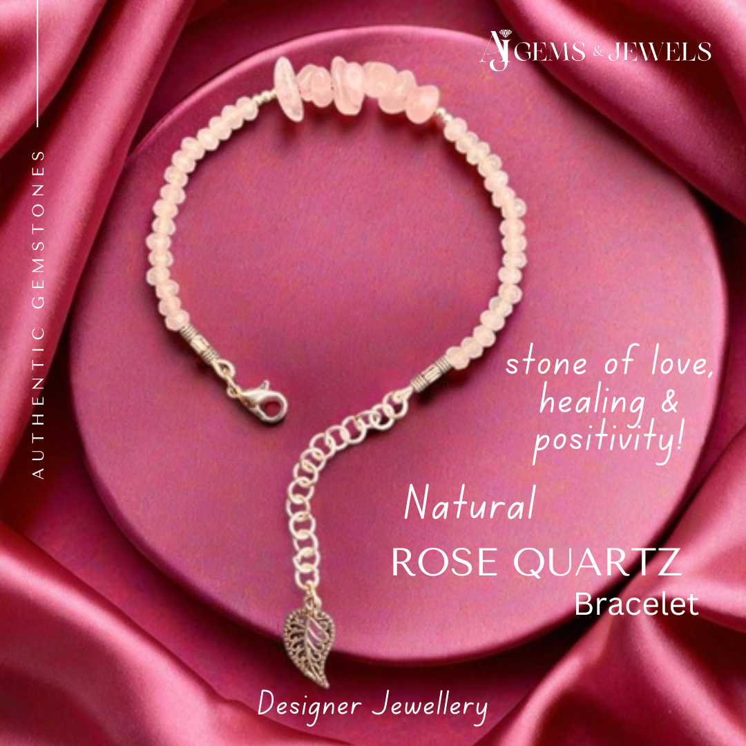Natural Rose Quartz Bracelet – A Token of Love & Healing!