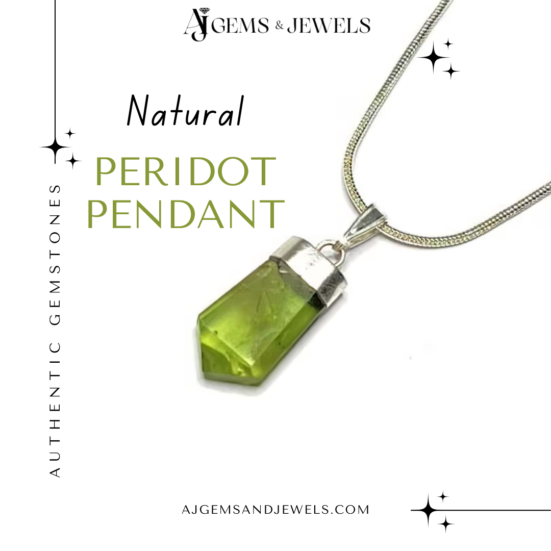 Natural Peridot Pendant