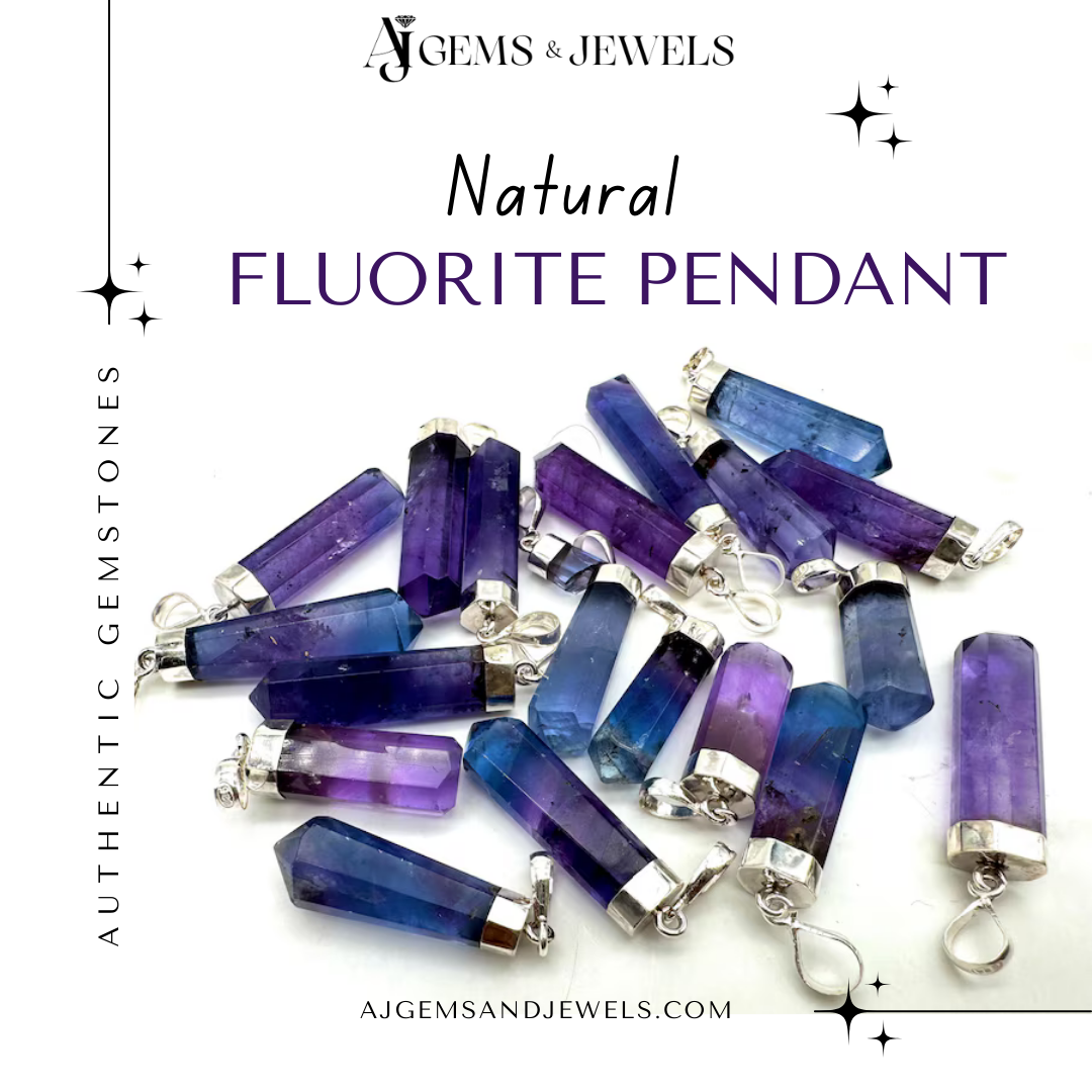 Natural Fluorite Pendant
