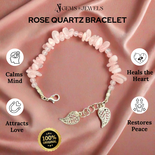 Rose Quartz (Pendant +Bracelet)