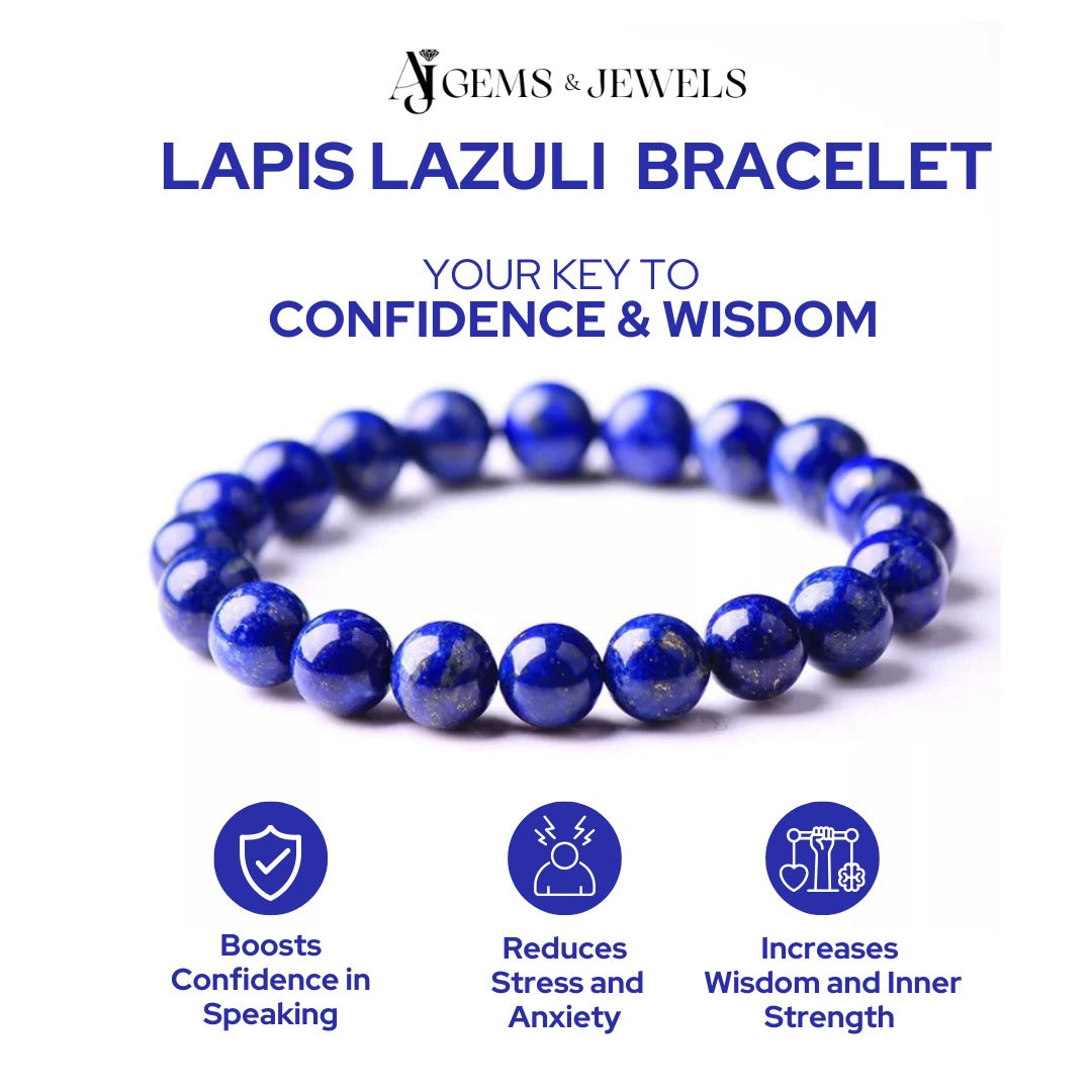 Natural Lapis Lazuli Bracelet – Boost Confidence & Inner Strength
