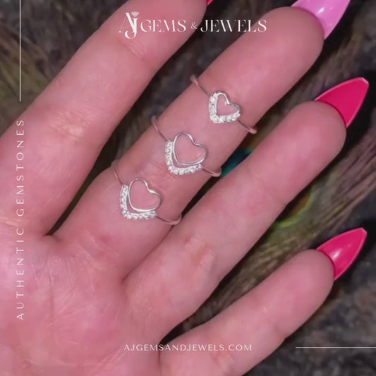 Moissanite Diamond Ring in 925 Sterling Silver