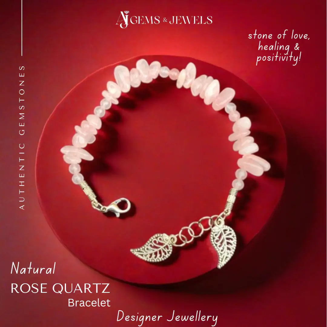 Natural Rose Quartz Bracelet – A Token of Love & Healing!