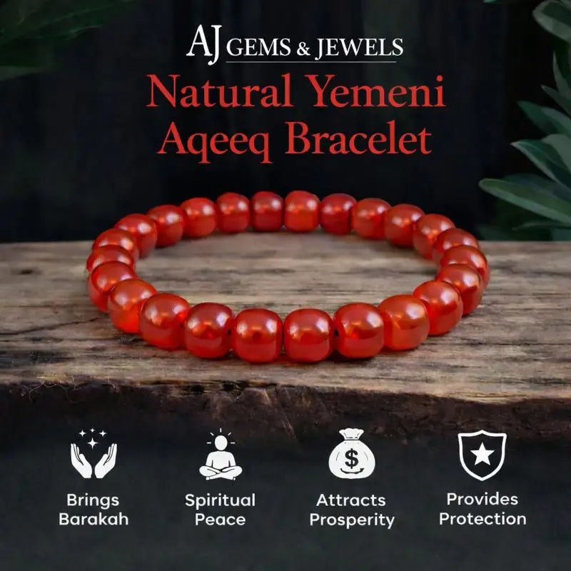 Real Yemeni Aqeeq Bracelet