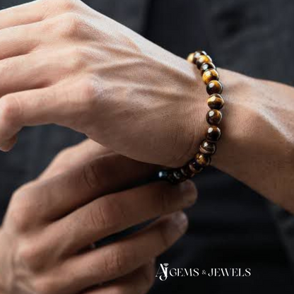 Natural Tiger Eye Bracelet - Your shield Against Negative Energies