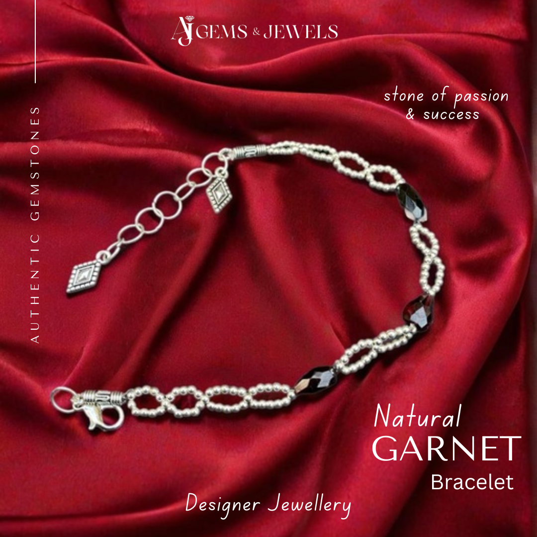Natural Garnet Bracelet – The Stone of Passion & Energy!