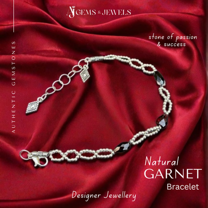 Natural Garnet Bracelet – The Stone of Passion & Energy!