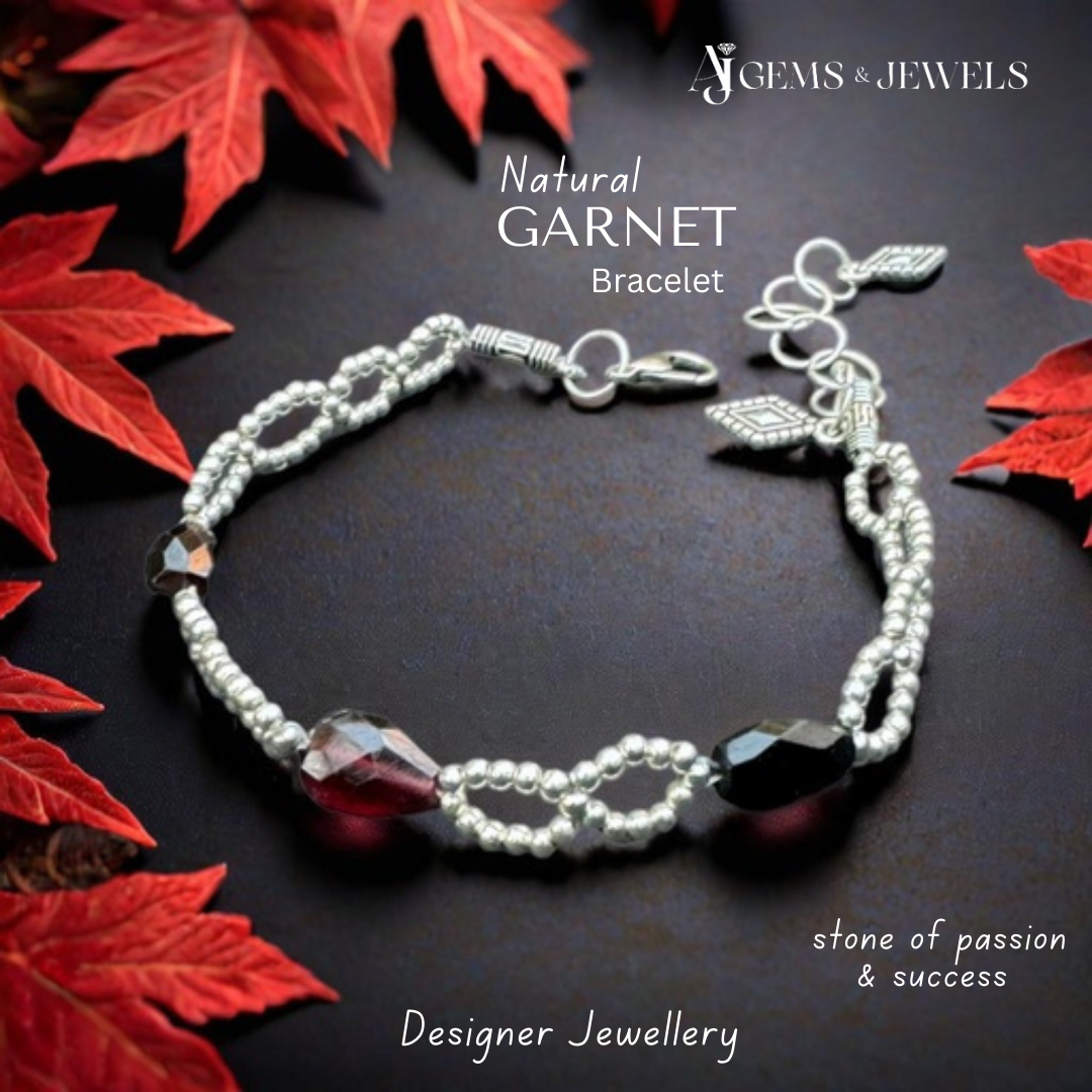 Natural Garnet Bracelet – The Stone of Passion & Energy!