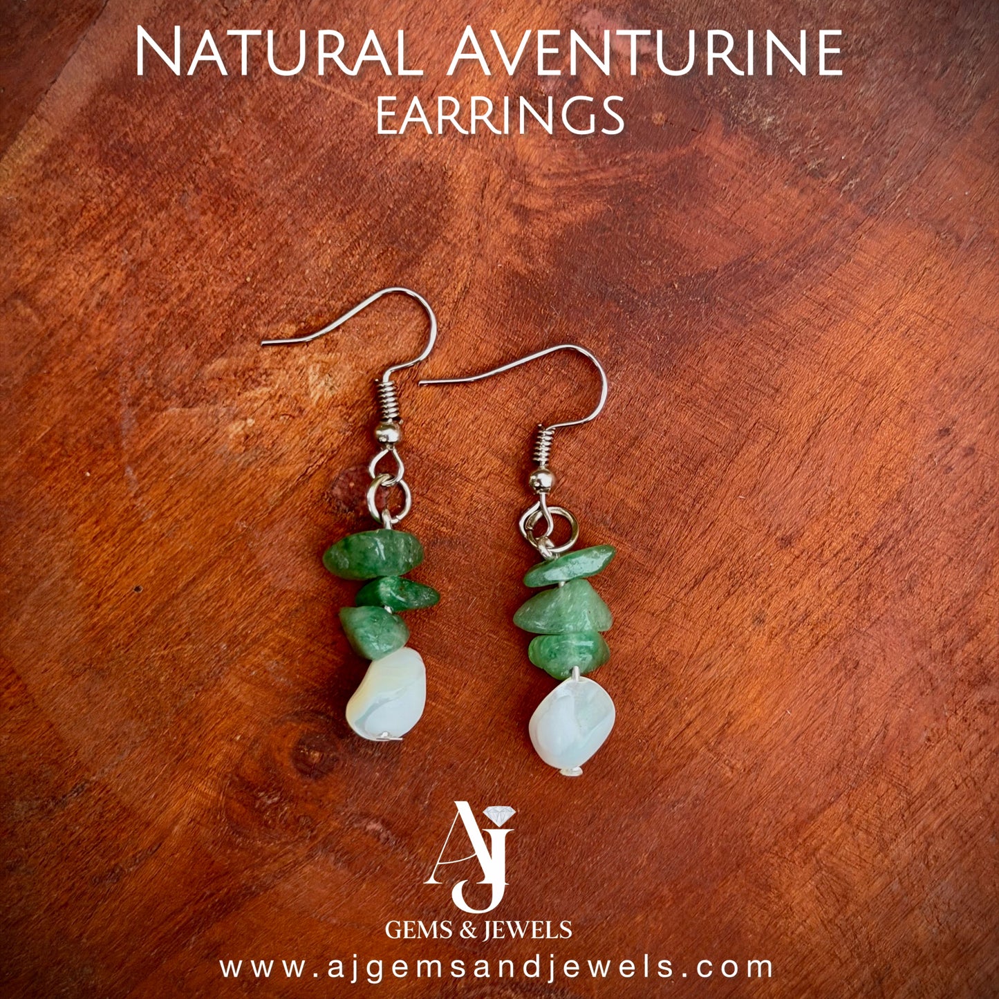 Natural Aventurine Earrings