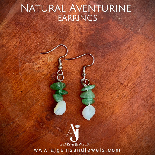 Natural Aventurine Earrings