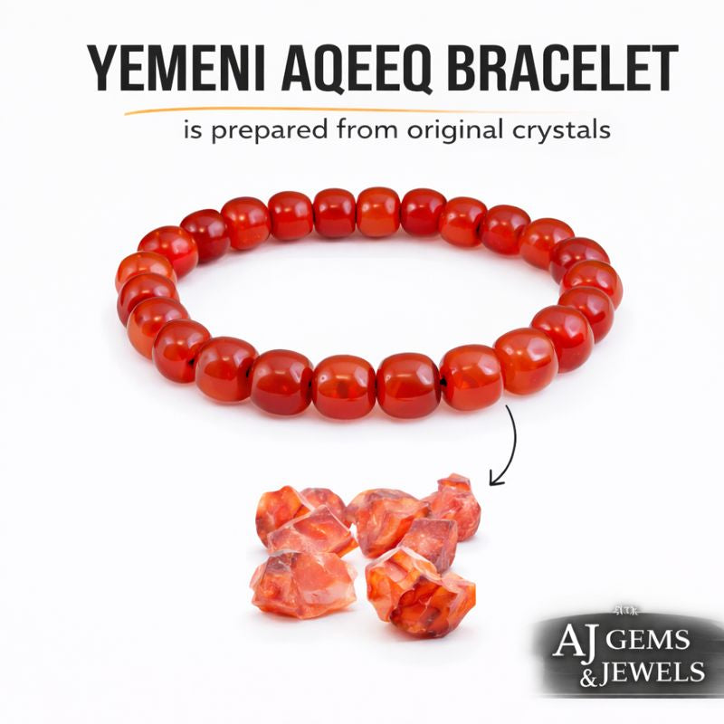 Real Yemeni Aqeeq Bracelet