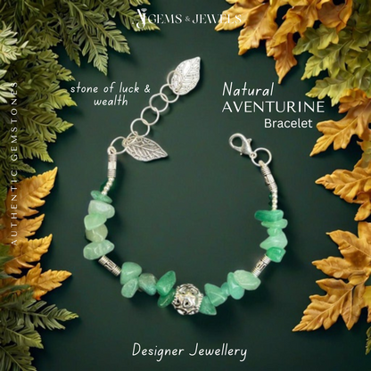 Natural Aventurine Bracelet – Stone of Prosperity, Healing & Opportunity!
