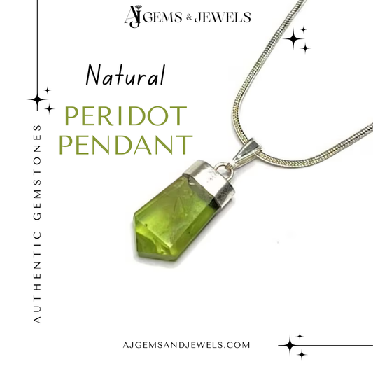 Natural Peridot Pendant