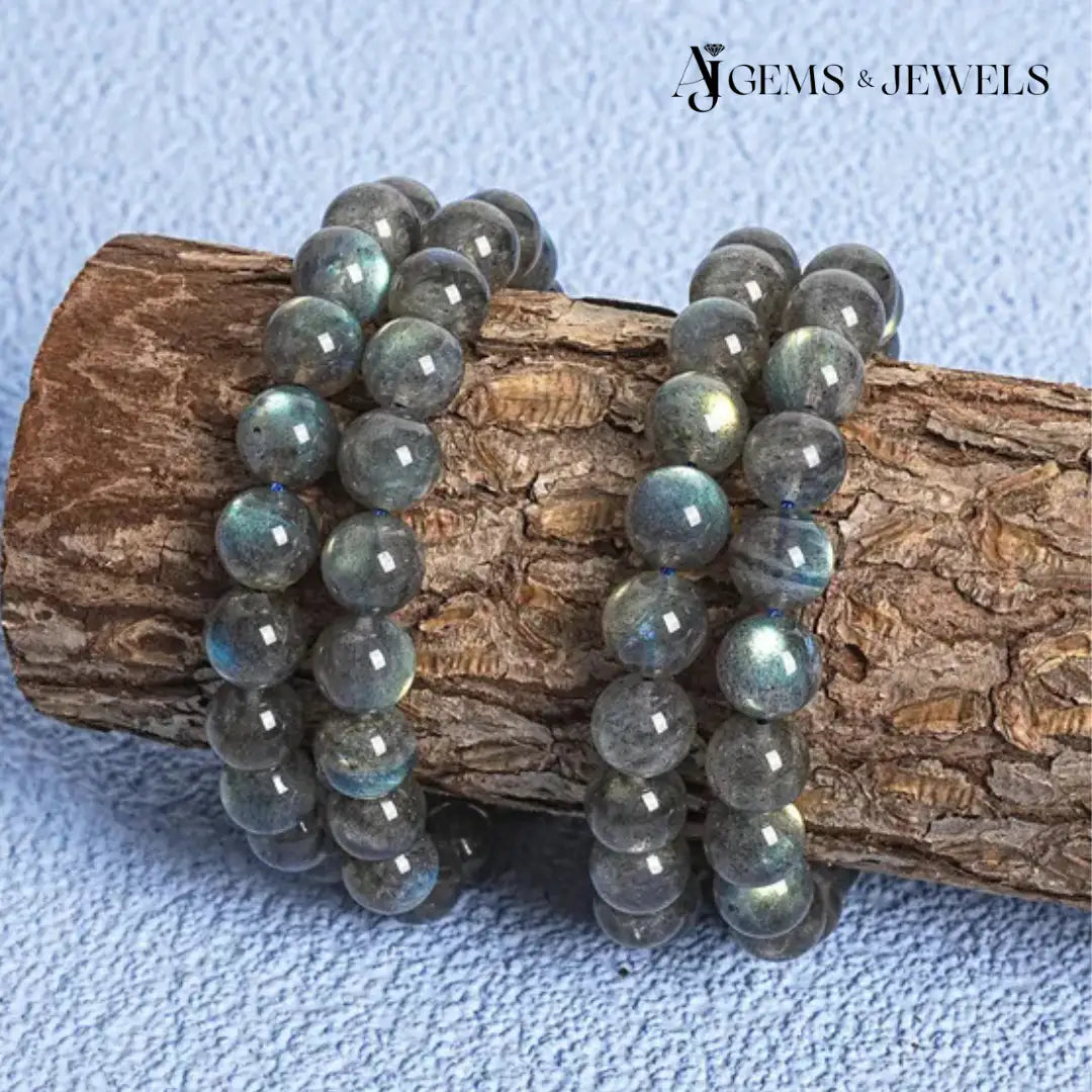 NATURAL LABRADORITE BRACELET - YOUR SHIELD AGAINST OVERTHINKING AND NEGATIVE ENERGIES