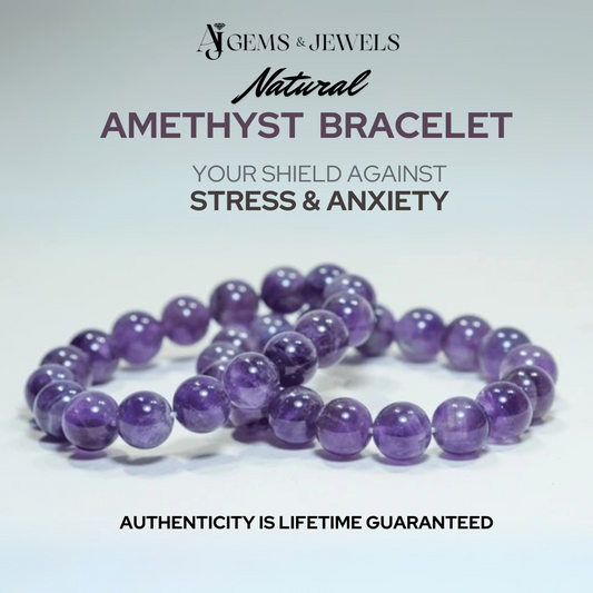 NATURAL AMETHYST BRACELET - YOUR SHIELD AGAINST STRESS & ANXIETY