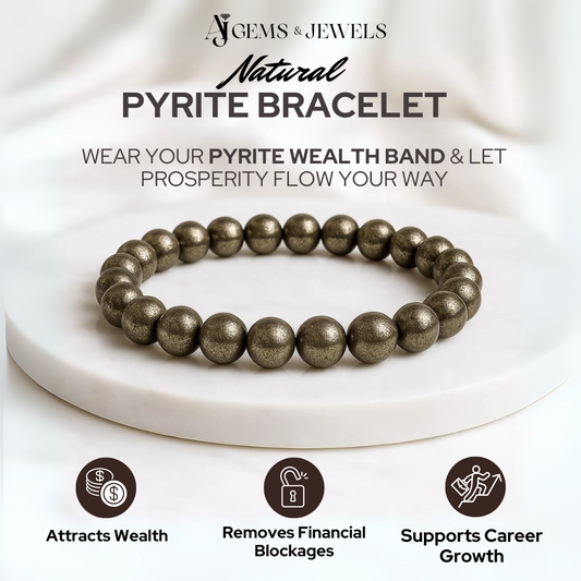REAL PYRITE BRACELET - WEALTH BAND