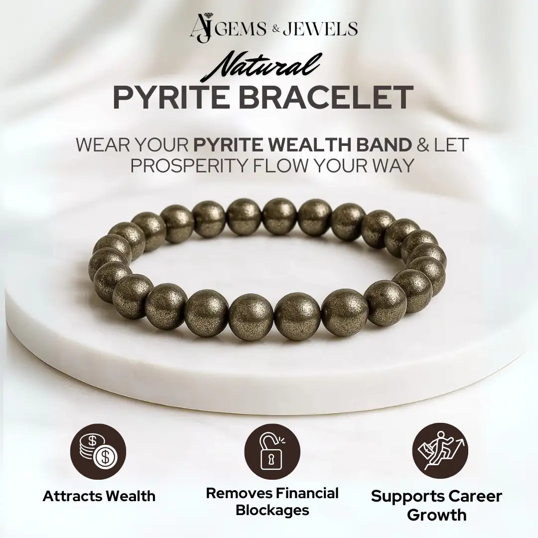 REAL PYRITE BRACELET - WEALTH BAND