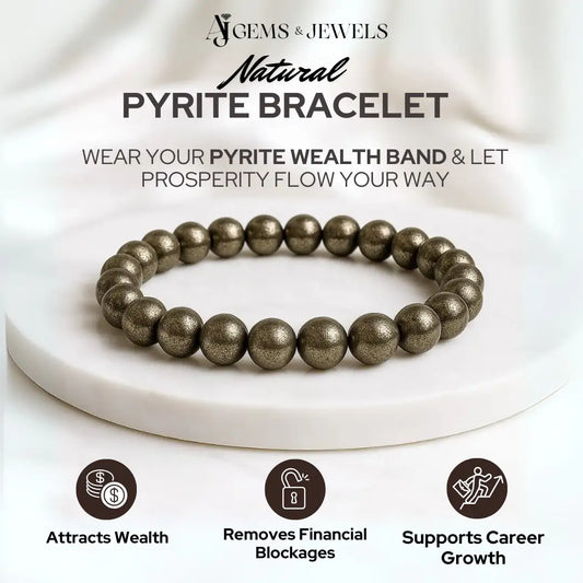 REAL PYRITE BRACELET - WEALTH BAND