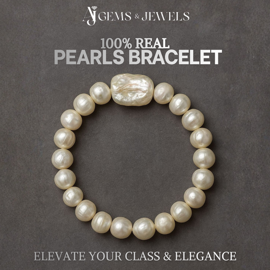 100% Real Pearls Bracelet