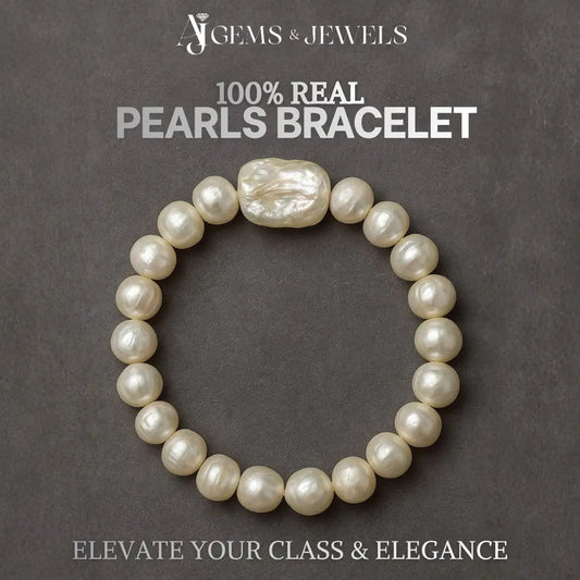 100% Real Pearls Bracelet