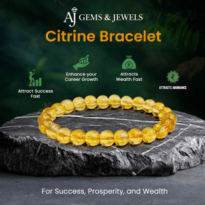 Citrine Bracelet – Attracts Wealth, Positivity