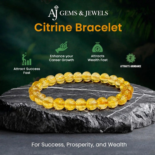 Citrine Bracelet – Attracts Wealth, Positivity
