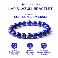 Natural Lapis Lazuli Bracelet – Boost Confidence & Inner Strength