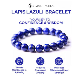 Natural Lapis Lazuli Bracelet – Boost Confidence & Inner Strength
